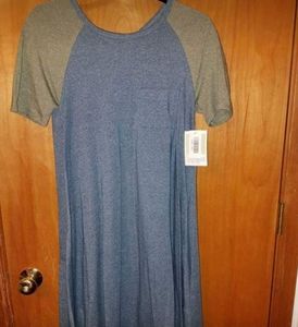 Blue and Green Lularoe Carly XXS